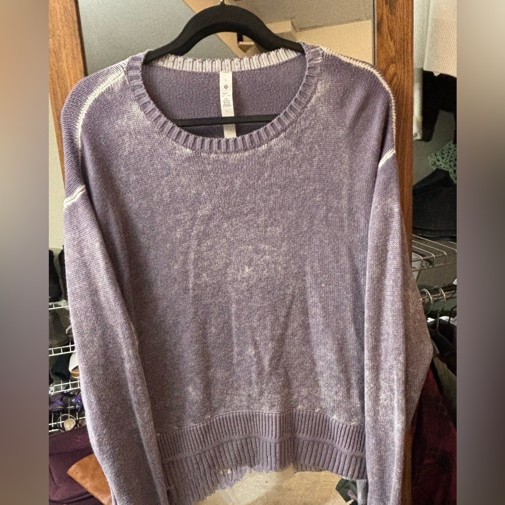 lululemon athletica Lavender Crew Neck Sweater